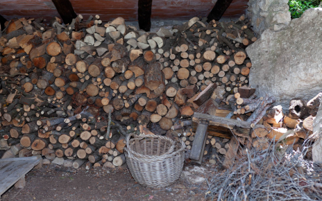 Firewood is included during the colder months
